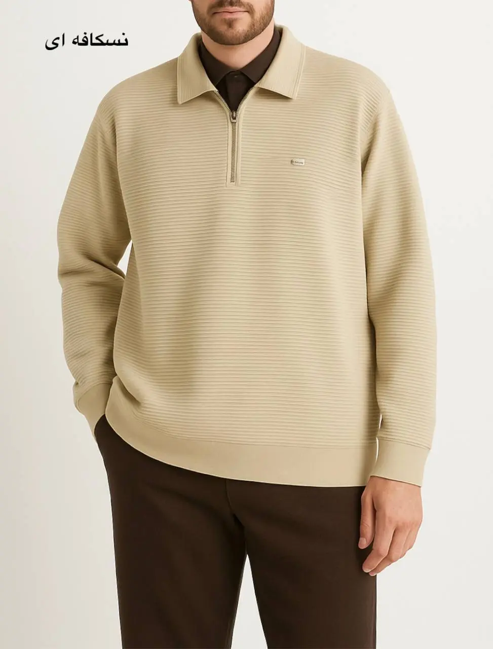 پلیور دورس مردانه جلو زیپ میران